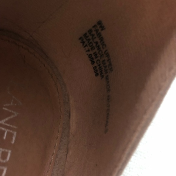 Lane Bryant Shoes with Ankle Straps. Size 10W.  Faux Suede Nude Color - Picture 3 of 3